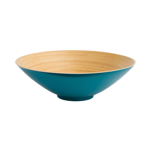 ชามผลไม้ไม้ไผ่สไตล์โมเดิร์นดีไซน์แบบใช้ค้อนทุบสำหรับใช้ในบ้าน-เสิร์ฟหรือผสมสลัดผลไม้ - Product Image 1