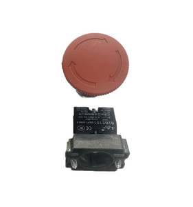 Botón pulsador de metal con cabezal de hongo de 22 mm para elevador, serie LA38, interruptor de enclavamiento - Product Image 3