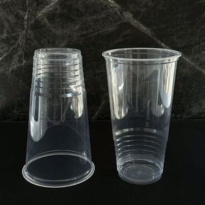Tapas Planas de Plástico PET de Grado Alimenticio, Duraderas y Portátiles, Compatibles con Vasos Desechables de Café Frío, Recipientes para Bebidas - Product Image 1