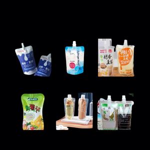เครื่องบรรจุแบบกึ่งอัตโนมัติสำหรับบรรจุซองโดយแพ็คแบบตั้งได้สำหรับนมมะม่วง น้ำพลัม ซุป ชา น้ำผลไม้ขนาดเล็ก - Product Image 4