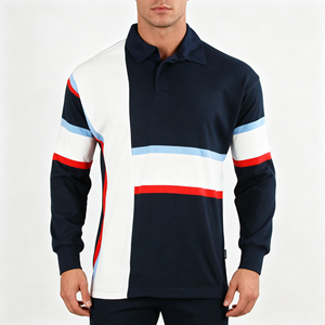 Custom Rugby Wear Vintage Jersey High Quality College <strong>Leavers</strong> Striped Knit Rugby <strong>Shirt</strong> - Product Image 1