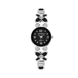 Montre élégante pour femme en cristal coloré, style bracelet, petit cadran, montre à quartz - Product Image 3