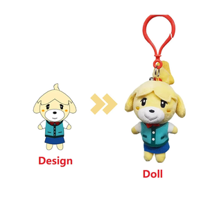 พวงกุญแจตุ๊กตาสัตว์แบบกำหนดเองได้ ตัวละครของเล่นพวงกุญแจ โลโก้แบบกำหนดเอง สีแบบกำหนดเอง ของเล่นตุ๊กตาขนนุ่มสำหรับเป็นของขวัญ - Product Image 5