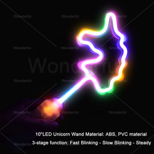 Baguette <span class=keywords><strong>magique</strong></span> à LED néon pour les fêtes d'enfants Jouets de beauté populaires avec de nouvelles fonctionnalités Glowing and Flashing en plastique - Product Image 3