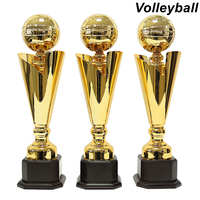Offre Spéciale : Trophée Métal de Basket-ball Extra-Large, Trophées Personnalisables pour Football/Volley-ball – Or, Argent, Bronze – Récompenses pour Événements Sportifs