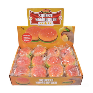 Jouet Squishy Hamburger Simulation Alimentaire Burger à Presser en TPR à <span class=keywords><strong>Rebond</strong></span> Lent Anti-Stress pour Enfants - Product Image 1