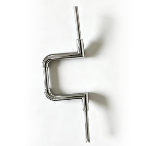 Manillar de Motocicleta Negro de Acero Sólido con Recubrimiento en Polvo Cromado, 2' de Diámetro, para Harley Low 2014-2024 de 8', 10', 12' y 14' - Product Image 5