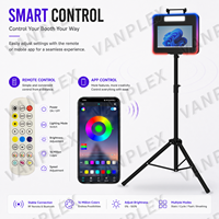 Cabina de Fotos Selfie DSLR con Pantalla Táctil de 15.6 Pulgadas y Trípode Plegable para Bodas, Cumpleaños y Fiestas Corporativas