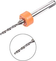 Forets pour PCB 0,15 mm-1,6 mm en carbure de tungstène, outil rotatif pour bijoux, gravure CNC, micro-forets pour circuits imprimés, tige de 1/8 pouce, sans finition