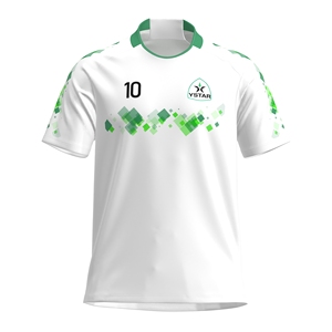 Ystar Custom Voetbalshirts 100% Polyester Zwart Trendy Teamnummers Digitale Print V-hals Team China Unisex Volwassene Klassiek Retro - Product Image 1