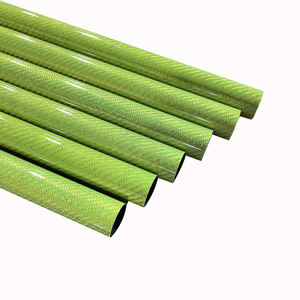 Tubo de Fibra de Carbono 3K Verde Colorido, Pultruido y Enrollado, Tubo de Carbono Opcional para Accesorios de Marco de Drones FPV - Product Image 1