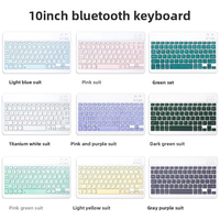 Conjunto de Teclado y Ratón Inalámbrico 2.4G RGB Retroiluminado para Tablet PC de Oficina, Interfaz PS/2+USB, Resistente al Agua, Anti-Caídas, Teclas Multimedia