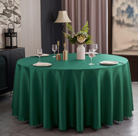 Vente en gros de nappes blanches rondes en polyester nappe de restaurant nappes rondes de haute qualité pour décorations de mariage
