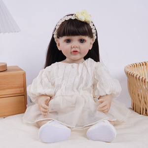 Yeni 22 inç 55cm yumuşak yeniden doğuş bebek tam yumuşak bez vücut ve vinil simülasyon bebek oyuncak - Product Image 4