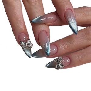 Uñas Acrílicas Personalizadas al por Mayor, 24 Piezas, con Grabado Láser, Empaque ABS, Puntas Largas, Diseño Cuadrado, Accesorios de Presión para Dedos - Product Image 1