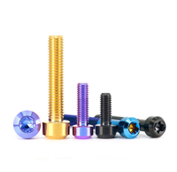 Vis à tête cylindrique Ti TC4, vis coniques Torx anodisées PVD M4 M5 M6 M8, vis de moto Gr5
