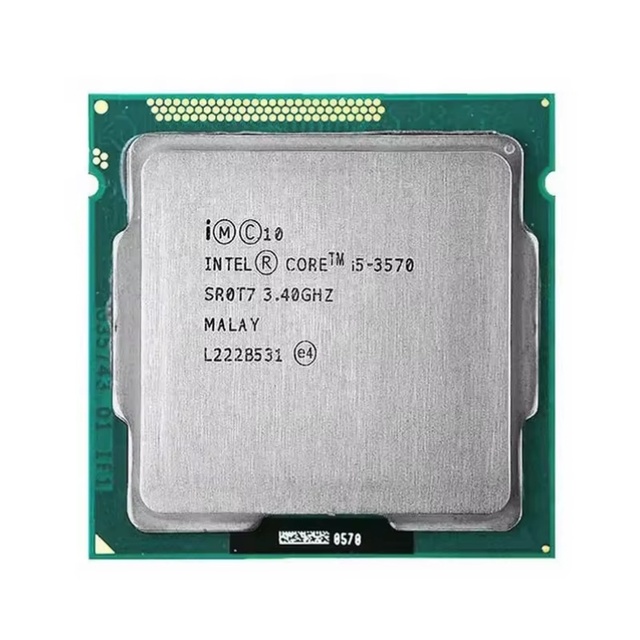 New for Core I5 3570 4 Cores 14nm LGA1155 3.4GHz Desktop CPU 6MB L2 Cache 65W TDP Virtualization Technology 64-bit Support Boxed