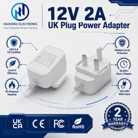 Alimentation stable 24W 12V 2A, adaptateur secteur AC/DC, transformateur à découpage homologué CE pour caméra de vidéosurveillance, routeur, équipement de sécurité