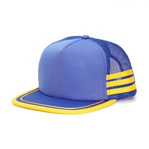 Casquettes de sport en maille à 5 panneaux, profil haut, Gorras, casquettes de camionneur, snapback, rayures, casquettes de baseball avec logo personnalisé - Product Image 2