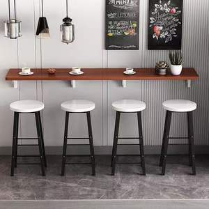 مركب على الحائط بلوط رمادي قابل للطي توفير مساحة شرفة مقهى المنزل بار استخدام المنطقة - Product Image 6