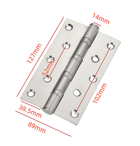 Stainless Steel Furniture <b>Hinge</b> Brushed Finish <b>Barrel</b> <b>Hinge</b> Square Head Hardware for Cabinet Door - Product Image 2