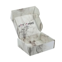 Boîte d'expédition carrée en carton ondulé de bonne qualité, réutilisable, écologique, recyclable, personnalisée avec estampage à chaud doré, pour cadeaux