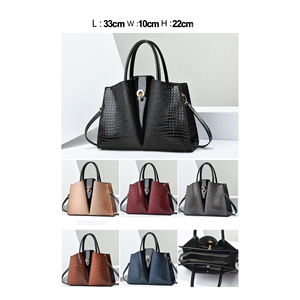 Bolso Tote de Piel Sintética con Estampado de Cocodrilo para Mujer, Elegante Bolso de Mano con Asa Superior y Correa para el Hombro, Marca IStapromo - Product Image 3