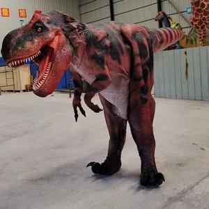 Dinosaurios Animatronic modelo Interior Exterior público aventura parques caminar dinosaurio Artificial resina acero traje hecho de Metal - Product Image 1