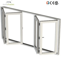 Fenêtre pliante polyvalente multi-panneaux sur mesure avec combinaisons d'angle et droites pour patios