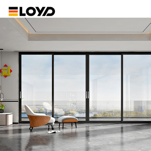 Puerta Corredera Impermeable de Vidrio Templado con Doble Acristalamiento y Marco de Aleación de Aluminio de Diseño Moderno Eloyd, Aislamiento Acústico, Interior/Jardín - Product Image 3