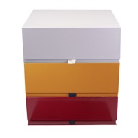 Boîte cadeau rigide en carton pliable grand format de luxe avec aimants, finition mate, pour robe de mariée ou vêtements sur mesure