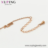 77390 xuping bijoux lettre A bijoux en acier inoxydable mode élégant niche design ins luxe liquidation vente bracelet