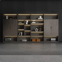 WJG-258X Meuble de rangement mural en bois pour bureau de direction, ignifuge, antistatique, avec compartiments élégants