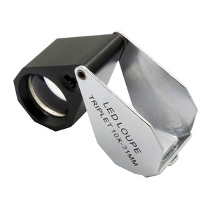 High Quality 10x21 Triplet Lenses <strong>LED</strong> Loupe Electronic Jewel <strong>Magnifier</strong> - Product Image 5