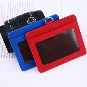 Pu Leather ID Badge <b>Wallet</b> Business ID Card <b>Holder</b> With Necklace Neck Strap - Product Image 3