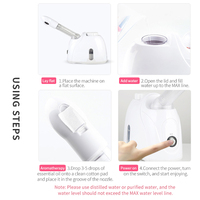 Vaporizador Facial Iónico KSKIN con Ozono y Nanotecnología, Sauna Facial Eléctrica, Humectante, Portátil para Exteriores y Hoteles