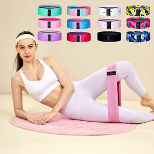 Customizable Print Fabric Heavy Booty Hip <b>Band</b> Set Eco-Friendly Fitness Exercise <b>Workout</b> Loop <b>Bands</b> Custom Logo Elastic Body - Product Image 1