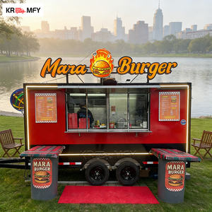 รถขายอาหารและรถพ่วงขายอาหารพร้อมอุปกรณ์ครบครันมาตรฐานสหรัฐอเมริกา ธุรกิจเคลื่อนที่เชิงพาณิชย์ รถขายกาแฟเคลื่อนที่ - Product Image 5