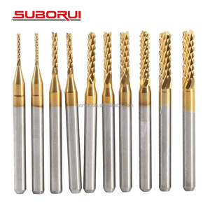 Suborui 10 cái 1/8 ''pcb khoan <span class=keywords><strong>Bit</strong></span> Set khắc cắt quay <span class=keywords><strong>bit</strong></span> CNC <span class=keywords><strong>End</strong></span> <span class=keywords><strong>Mill</strong></span> phay Cutter - Product Image 1
