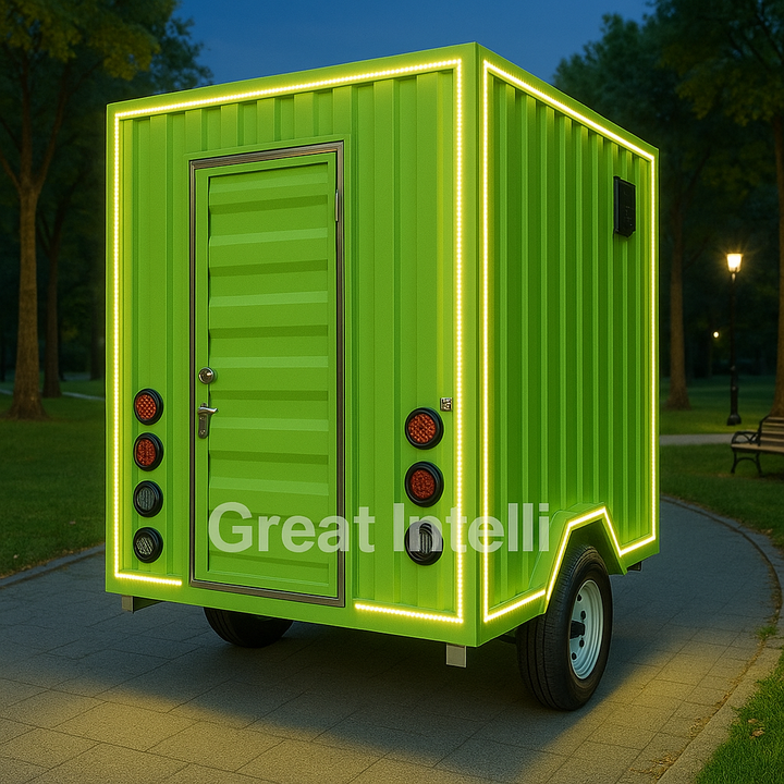 Outdoor 10ft Top Shipping Containers Food Kiosk Mobile Container Shop Prefab Car Prebuilt