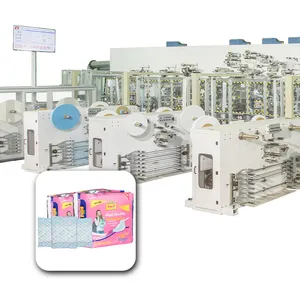 Automatic Women Lady Small Sanitary Napkin And Diaper Making Machine Women Sanitary Pads Making Production Line