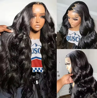 13x6 HD pour perruque |   Vierge Brésilienne |   Body Wave 22-28 pouces |   Bébé pré-épilé |   Densité 180% |   Rougeâtre |   Transparent