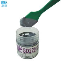 2 buah berat bersih 20 gram abu-abu GD220 dapat pengemasan termal konduktif pasta lemak plester senyawa Heatsink untuk CPU GPU