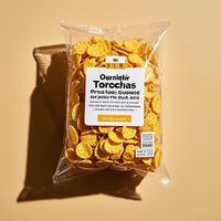 Sachets d'emballage en gros pour tortillas de banane et de maïs, sachets scellés à l'arrière pour aliments soufflés, chips de pommes de terre, sachets de collation thermoscellables