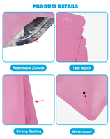 Sacs d'emballage en plastique refermables à fermeture éclair pour vêtements, chaussettes et chaussures, acceptant les commandes personnalisées