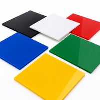 Plaque acrylique coulée couleur unie de haute qualité 3mm PMMA vierge imprimable UV pour enseignes publicitaires, présentoirs, taille personnalisée