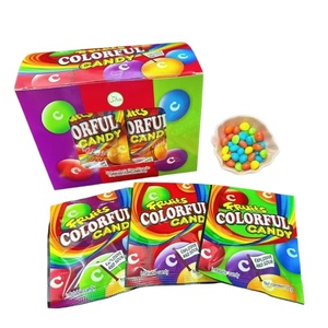 Halal Juicy Fruit Wedding Candy Children's Milk Candy Snacks Jugo colorido Surtido <span class=keywords><strong>Rainbow</strong></span> Candy Bean - Product Image 5