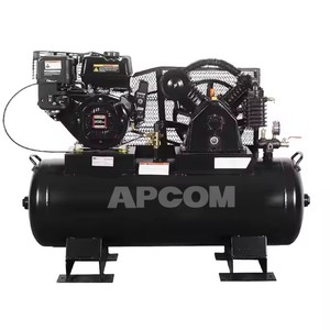 Compresseur d'air industriel à essence avec filtre à air Cyclone, piston à gaz, alimenté par un moteur GX200, démarrage électrique - Product Image 4