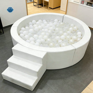 <span class=keywords><strong>Piscine</strong></span> à balles personnalisée de 6 pieds, blanche, douce comme du bébé, avec des étoiles et une glissoire, piscines à balles pour enfants - Product Image 1