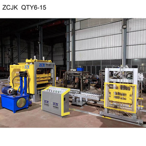 เครื่องทำอิฐบล็อกกลวงแบบติดผนัง QTY6-15 พร้อมระบบไฮดรอลิกสำหรับผสมปูน ระบบวางอิฐแบบพาเลท และระบบป้อนอิฐอัตโนมัติ - Product Image 5